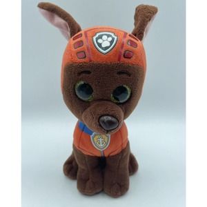 Zuma 6” Paw Patrol Plush Chocolate Lab Water Dog Puppy TY Beanie Boo